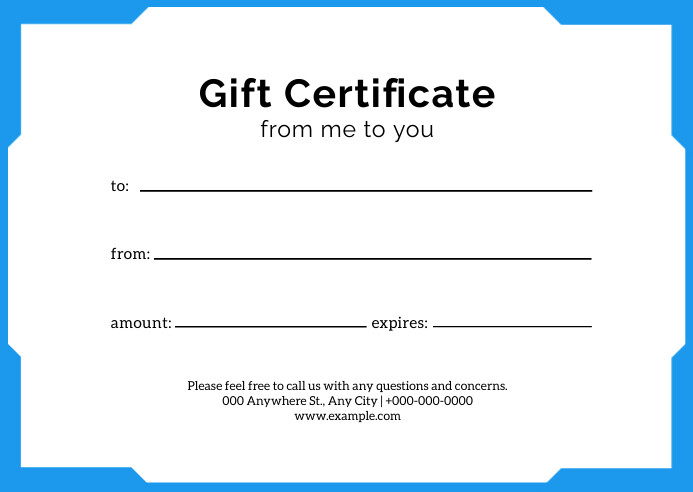 Gift Certificate Template PosterMyWall