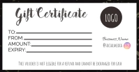 Gift Certificate Template to business Facebook Shared Image