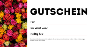 Белый Gutschein (Gift Certificate) Facebook Shared Image Template