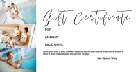 Gift certificate Voucher Coupon Bon Card Ad Obraz udostępniany na Facebooku template