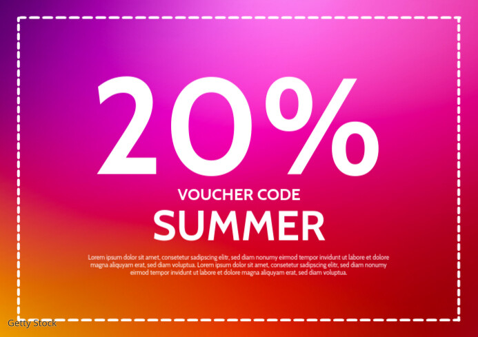 gift Code Voucher Coupon Bon Card Ad Template | PosterMyWall