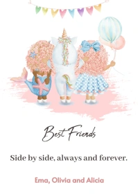 gift for your best friend A6 template