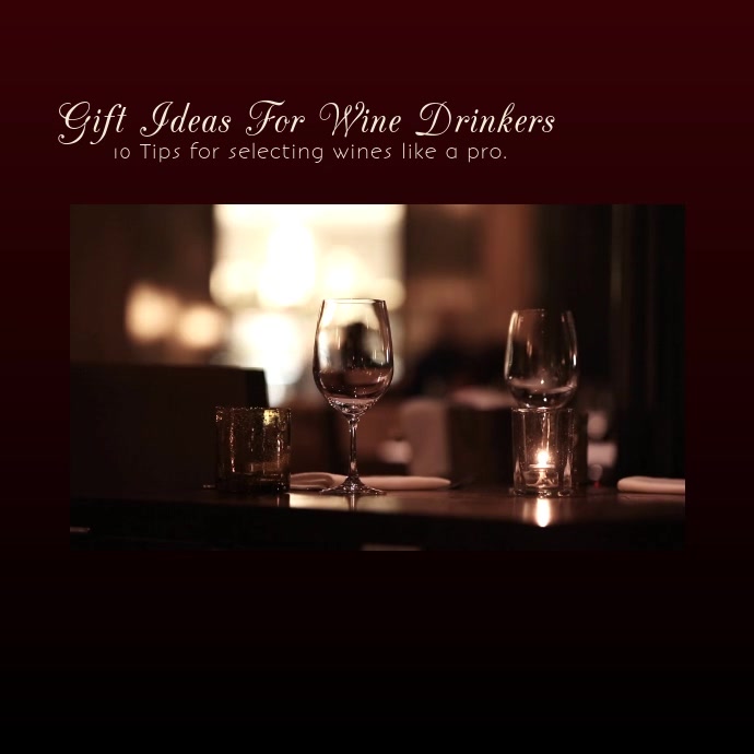 Gift Ideas For Wine Drinkers Instagram Post Vierkant (1:1) template