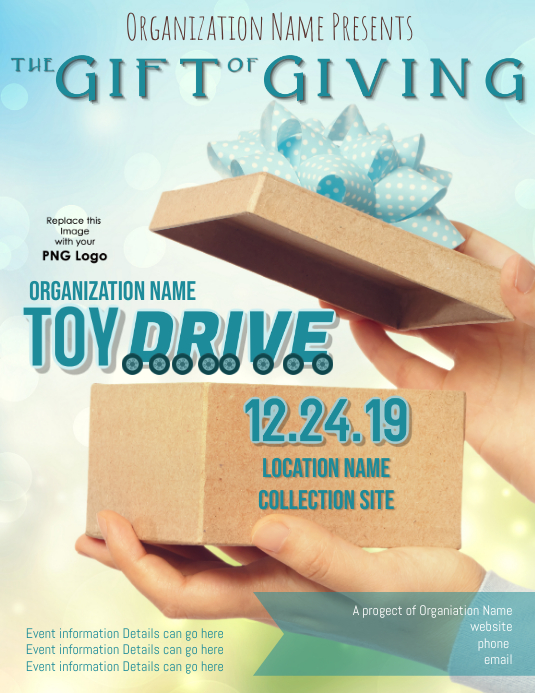 Gift Giving Program Background Gift of Giving Template | PosterMyWall
