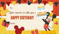 GIFT TAG | BIRTHDAY | Boy Mouse template