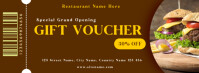 Gift Voucher | Restaurant Gift Coupon | Gift Card Facebook Cover Photo template