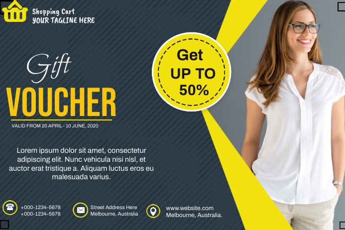 Gift Voucher ads Template | PosterMyWall