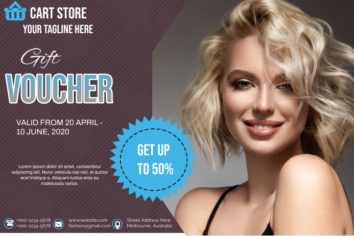 Gift Voucher ads Template | PosterMyWall