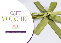 Gift Voucher Card A6 template
