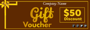 Gift Voucher Twitter Banner template