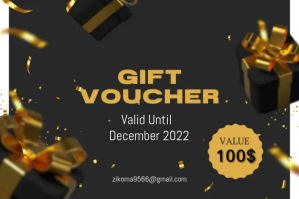 สีดำ Gift Voucher Label Template