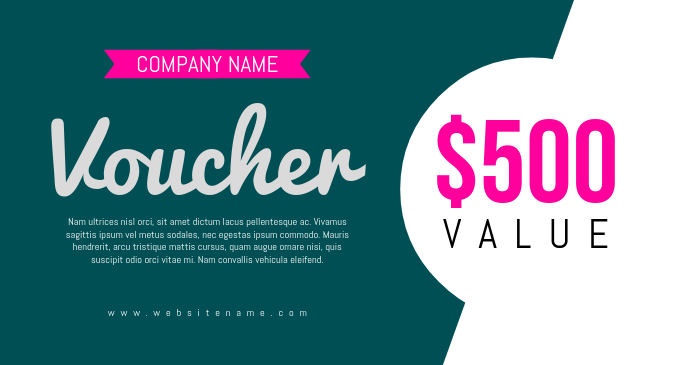 Gift Voucher auf Facebook geteiltes Bild template