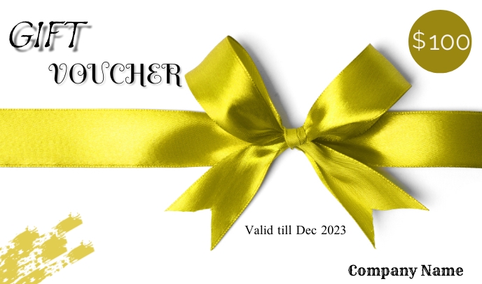 Gift voucher Etiqueta template