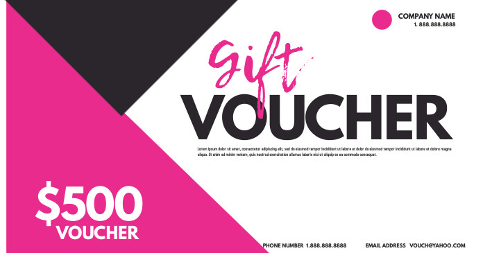 Gift Voucher auf Facebook geteiltes Bild template