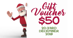 白色 Gift Voucher Facebook Shared Image Template