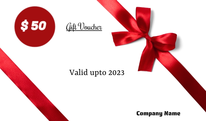 Gift voucher Etiqueta template