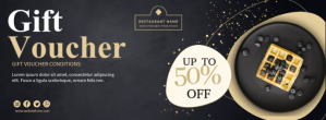 Gift Voucher รูปปกบน Facebook template