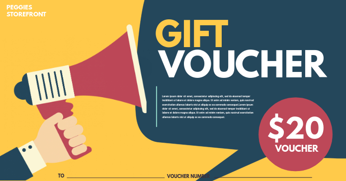 Gift Voucher delt Facebook-billede template