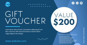 Gift Voucher Design Template Isithombe Esabiwe ku-Facebook