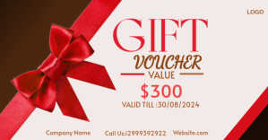 White Gift Voucher Facebook Shared Image Template