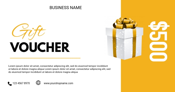 Gift voucher flyer Template | PosterMyWall