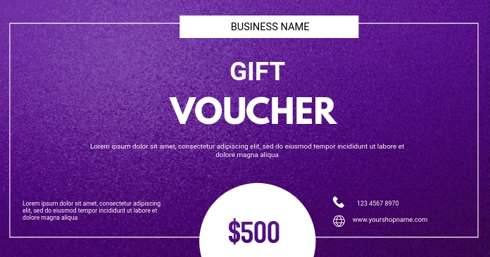 Gift voucher flyer Template | PosterMyWall