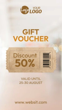 Gift Voucher Post Instagram Story template