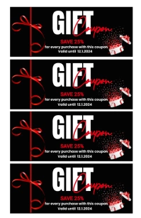Gift voucher poster Tabloid template