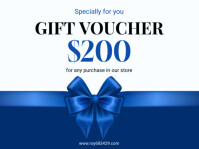 Biały Gift Voucher Presentation Template