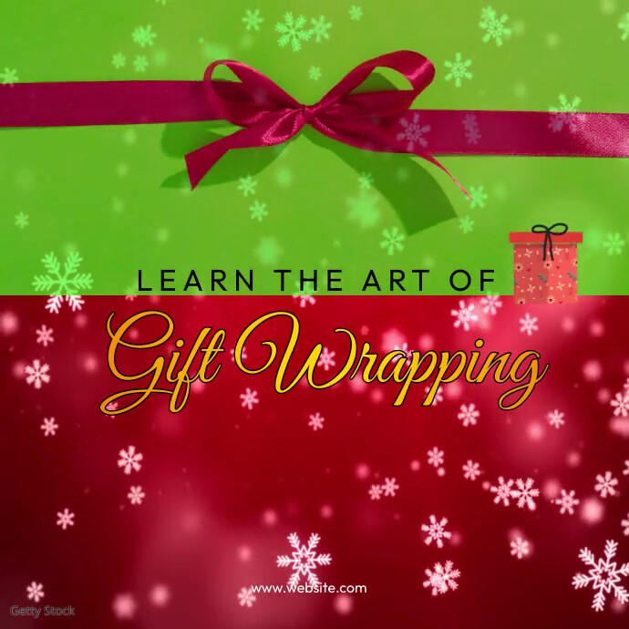 Gift Wrapping Template | PosterMyWall