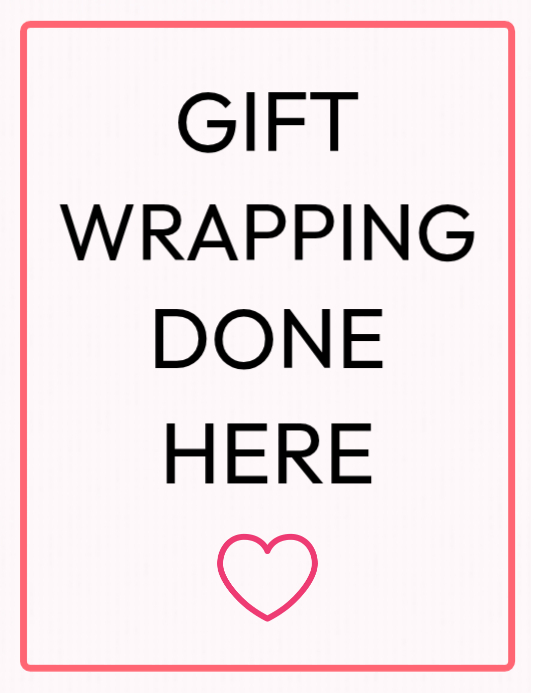 Copy of Gift Wrapping Done Here Signage Notice Sign Shop Mall Business ...