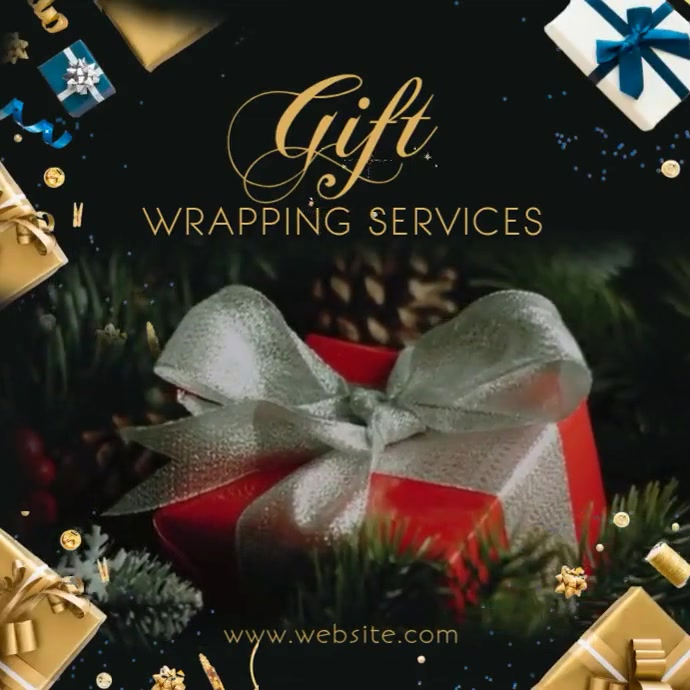 Gift wrapping services shop Template PosterMyWall