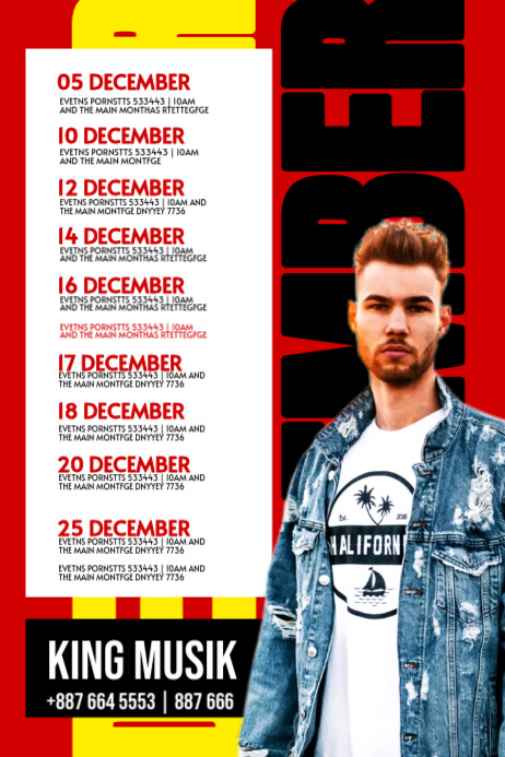 Gig Guide Template | PosterMyWall