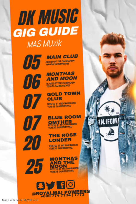 Copy of Gig Guide | PosterMyWall