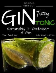 GIN TONIC ใบปลิว (US Letter) template
