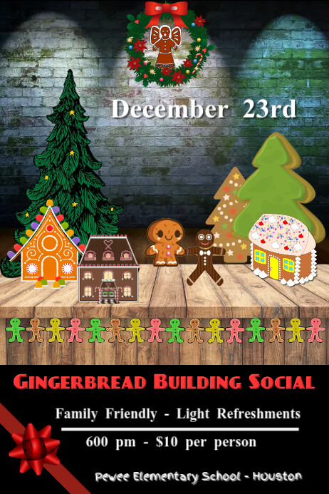 gingerbread contest/gingerbread activity/fun | PosterMyWall