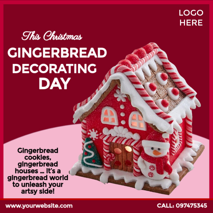 Copy of Gingerbread Decorating Day | PosterMyWall