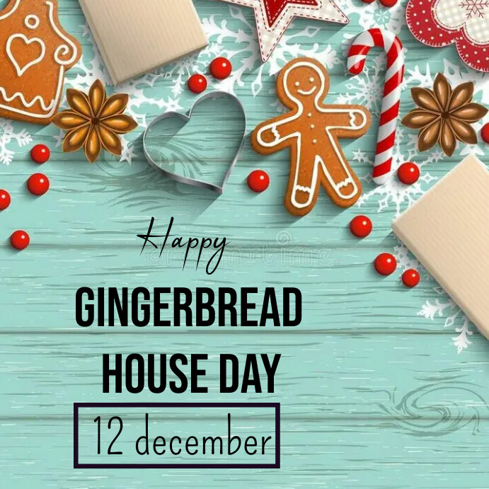 Plantilla de Gingerbread house instagram post | PosterMyWall