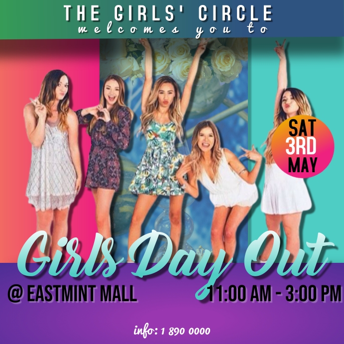 Girl's day out poster Template | PosterMyWall