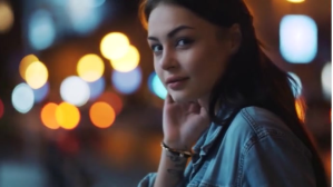 girl  beautiful smile YouTube-miniature template