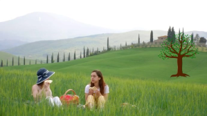 Girl Enjoy Picnic YouTube-miniature template