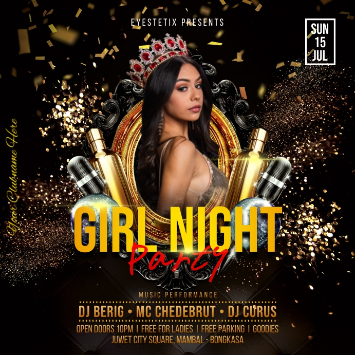 Copy of Girl Night Party Flyer / Poster | PosterMyWall