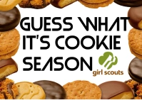 Girl Scout Cookies Postcard template
