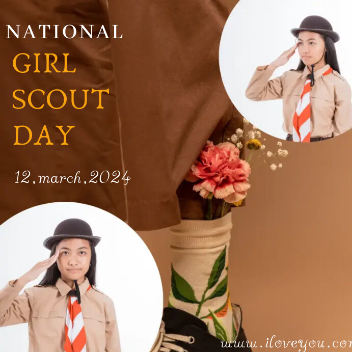 Girl scout day flyer Template | PosterMyWall