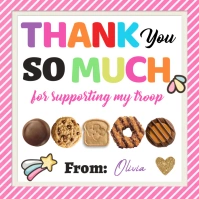 Girl Scout Thank You Tags Instagram Post template
