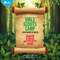 Girl Scouts Camp Instagram Post template