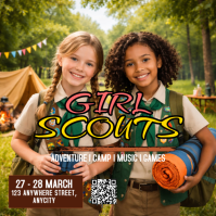 Girl Scouts Event Instagram Post template