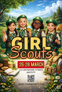 Girl Scouts Poster Affiche template