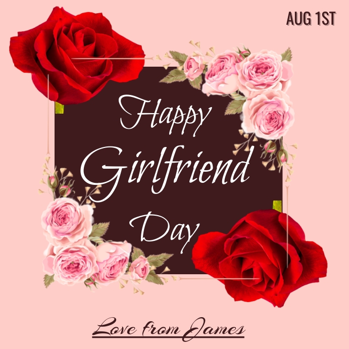 girlfriends day template Publicação no Instagram