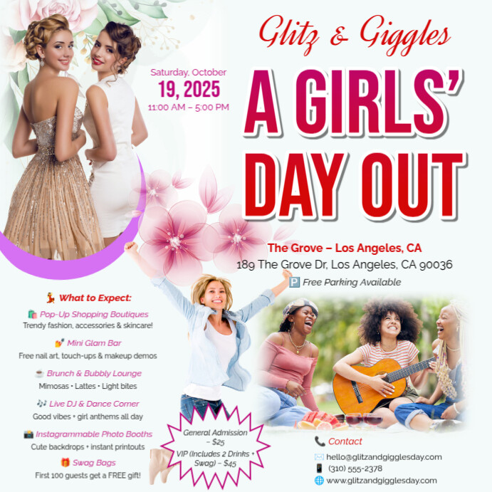 Girls' Day Out Event Flyer Template | PosterMyWall